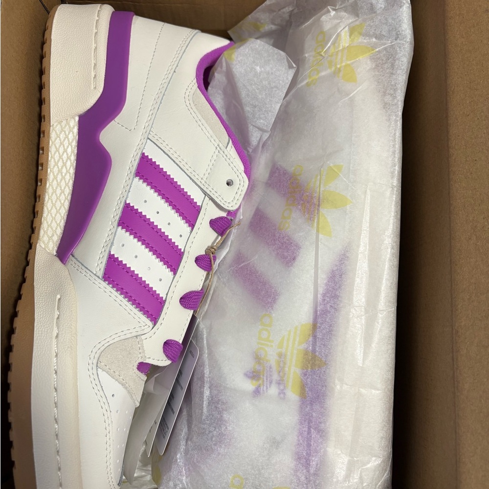 Adidas White and Pink Athletic Shoes